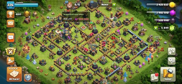 Sell Clash of clans Account TH14 Linked Code 15004
