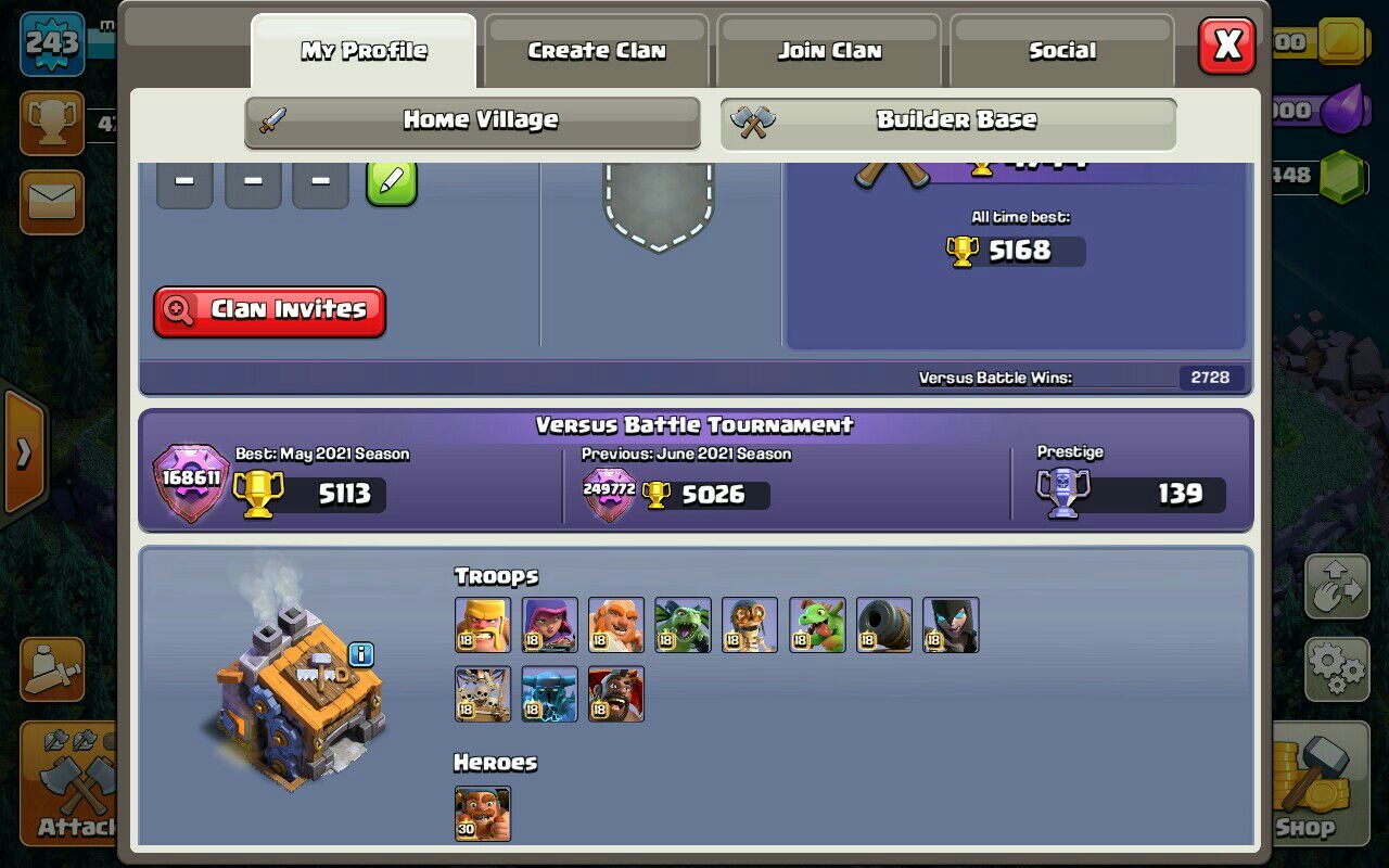 Sell Clash of clans Account TH14 Supercell id Available Code 15047