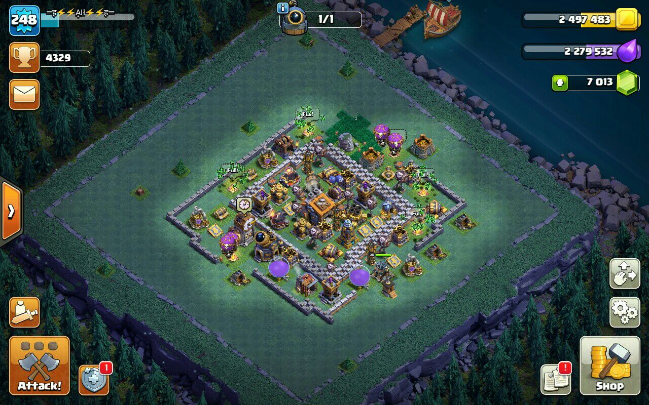 Sell Clash of clans Account TH14 Supercell id Available Code 15048