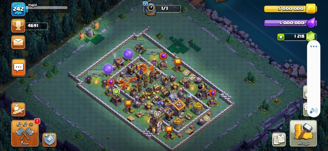 Buy Clash of clans Account TH14 Supercell ID Linked Code 10046
