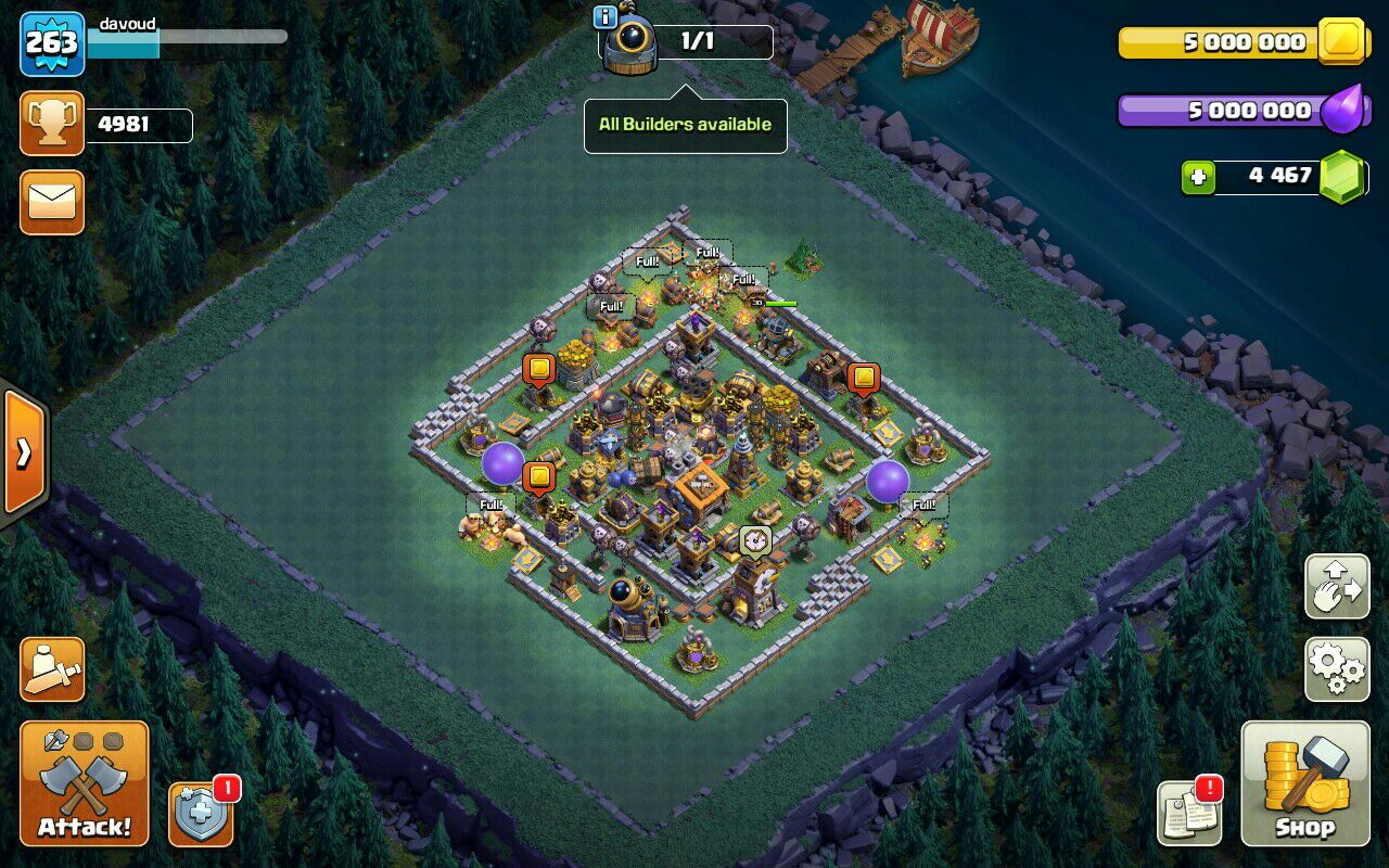 Sell Clash of clans Account TH14 Supercell id Linked Code 15054