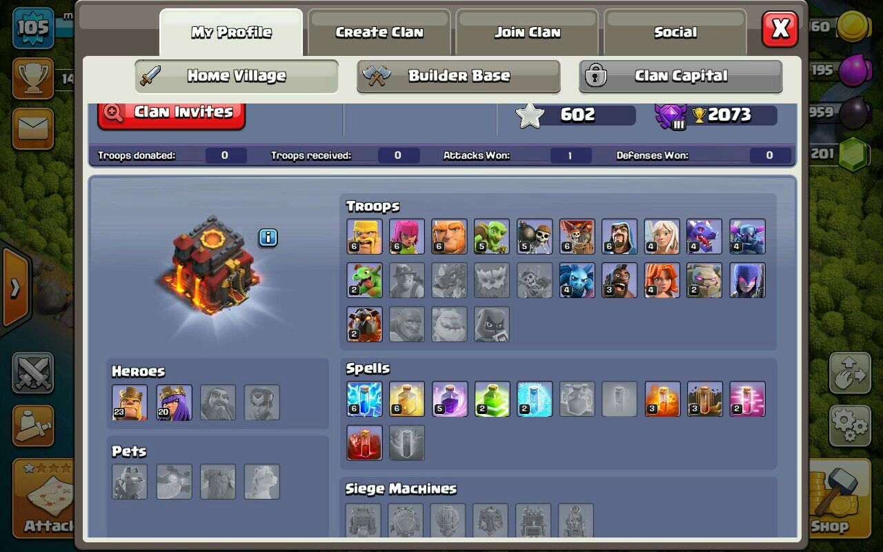 Sell Clash of clans Account TH10 Supercell id Linked Code 15065