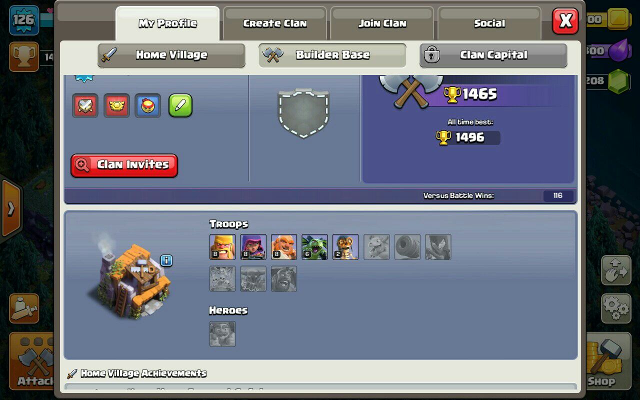 Sell Clash of clans Account TH13 Supercell id Available Code 15100