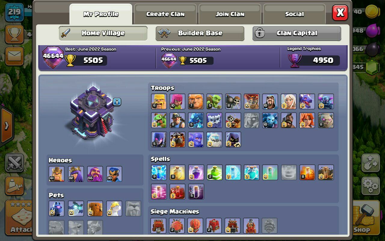 Sell Clash of clans Account TH15 Supercell id Linked Code 15105