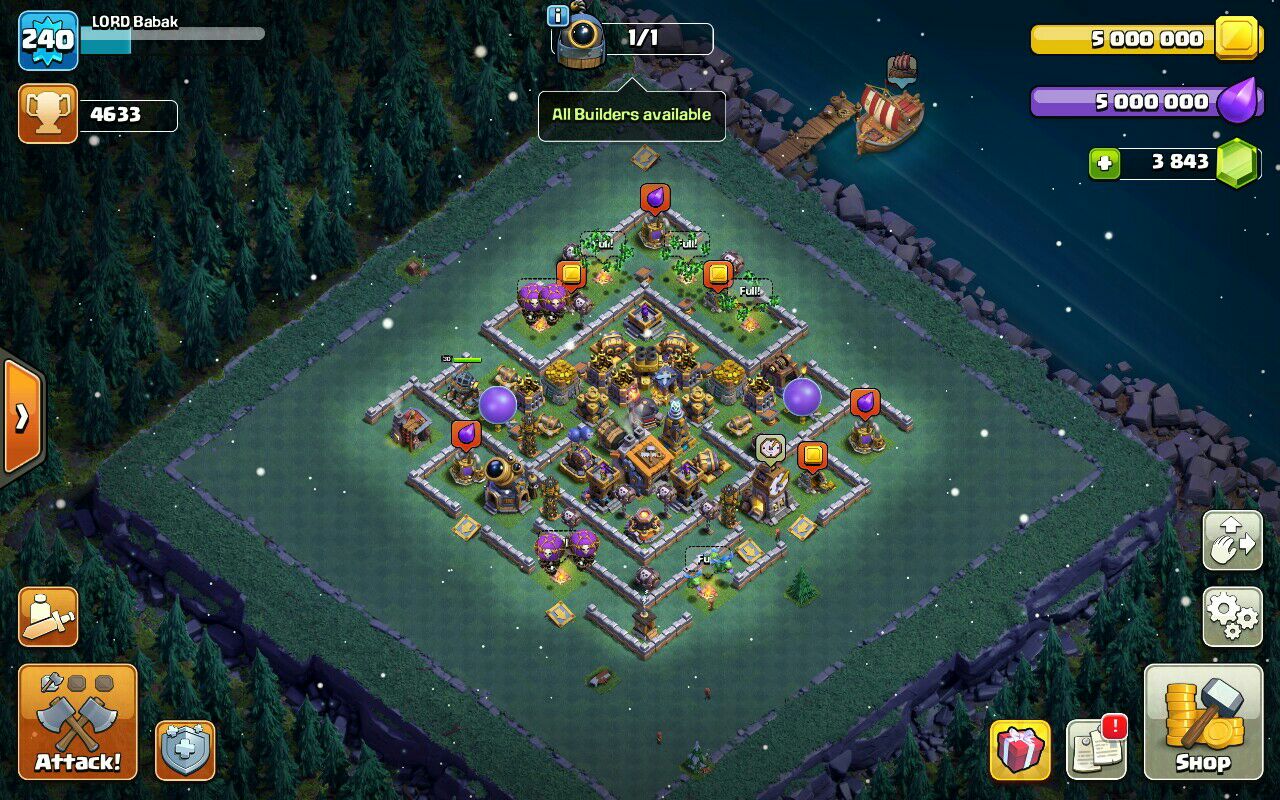 Sell Clash of clans Account TH14 Supercell id Linked Code 15108