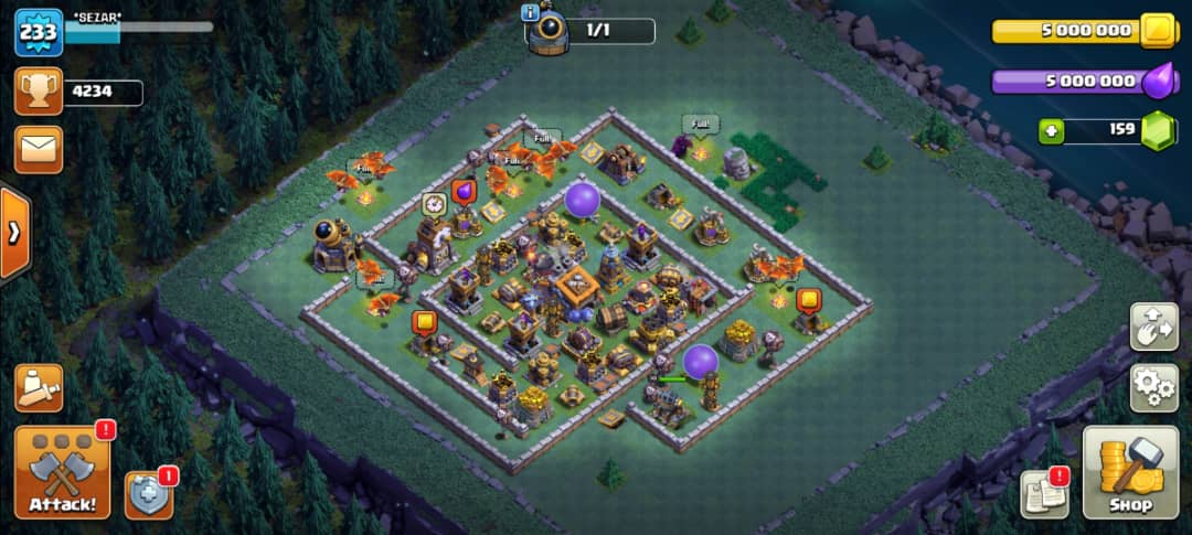 Buy Clash of clans Account TH15 Supercell ID Linked Code 10104
