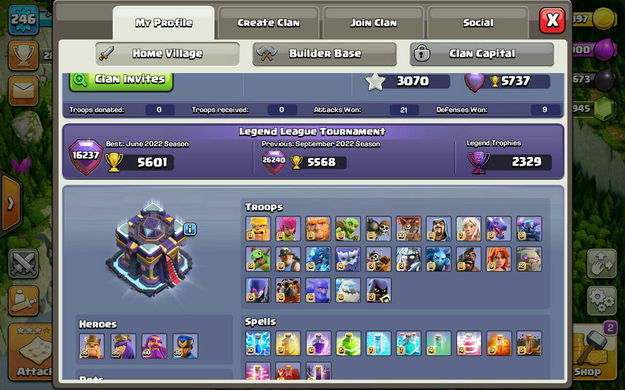 Sell Clash of clans Account TH15 Supercell id Linked Code 15140