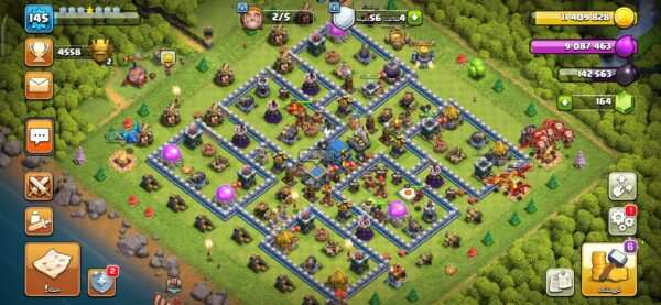 Buy Clash of clans Account TH13 Supercell ID Linked Code 10136
