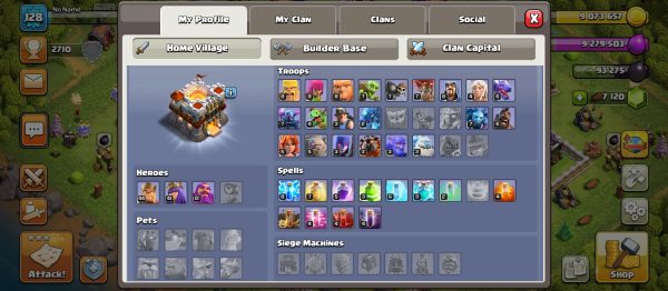Buy Clash of clans Account TH11 Supercell ID Linked Code 10141