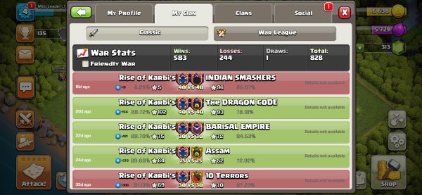 Buy Clash of Clans Clan RISE OF KARBI'S Level 25 Code 20011