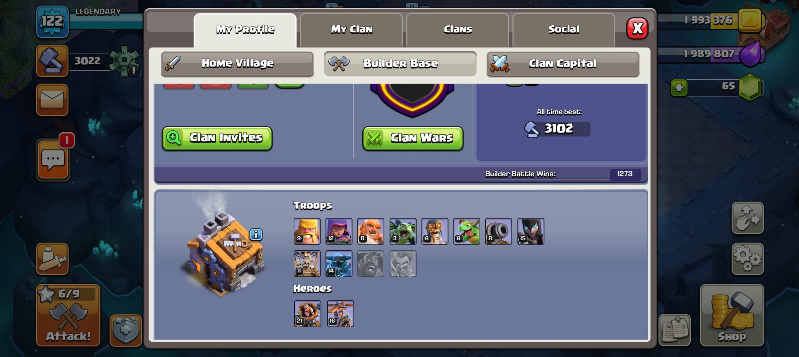 Buy Clash of clans Account TH13 Supercell ID Linked Code 10160